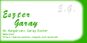 eszter garay business card